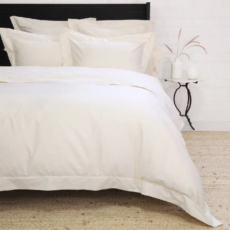 Classico Hemstitch Cotton Sateen Duvet Set