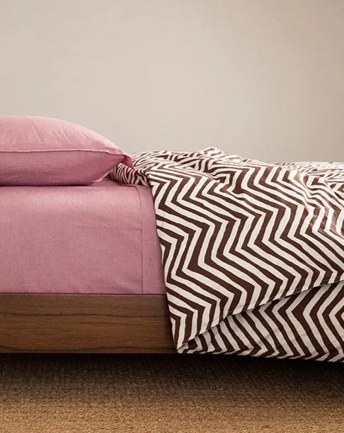 Chevron Heather Duvet Cover