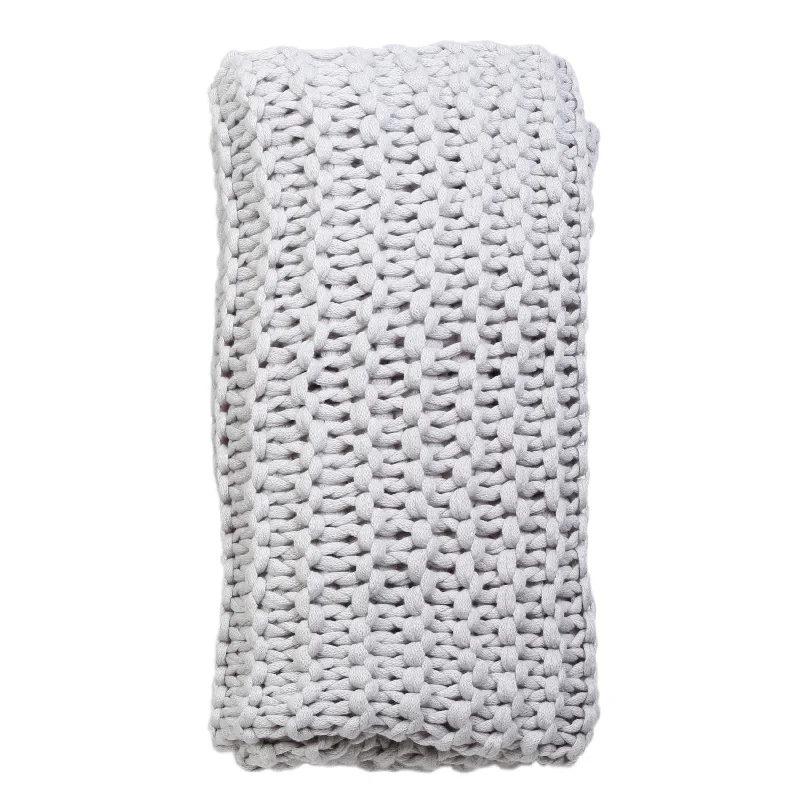 Finn Throw by Pom Pom at Home, Silver