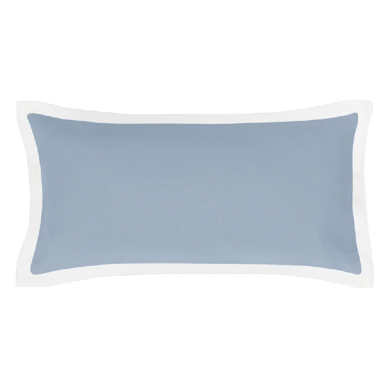 French Blue Hudson Flannel Throw Pillow