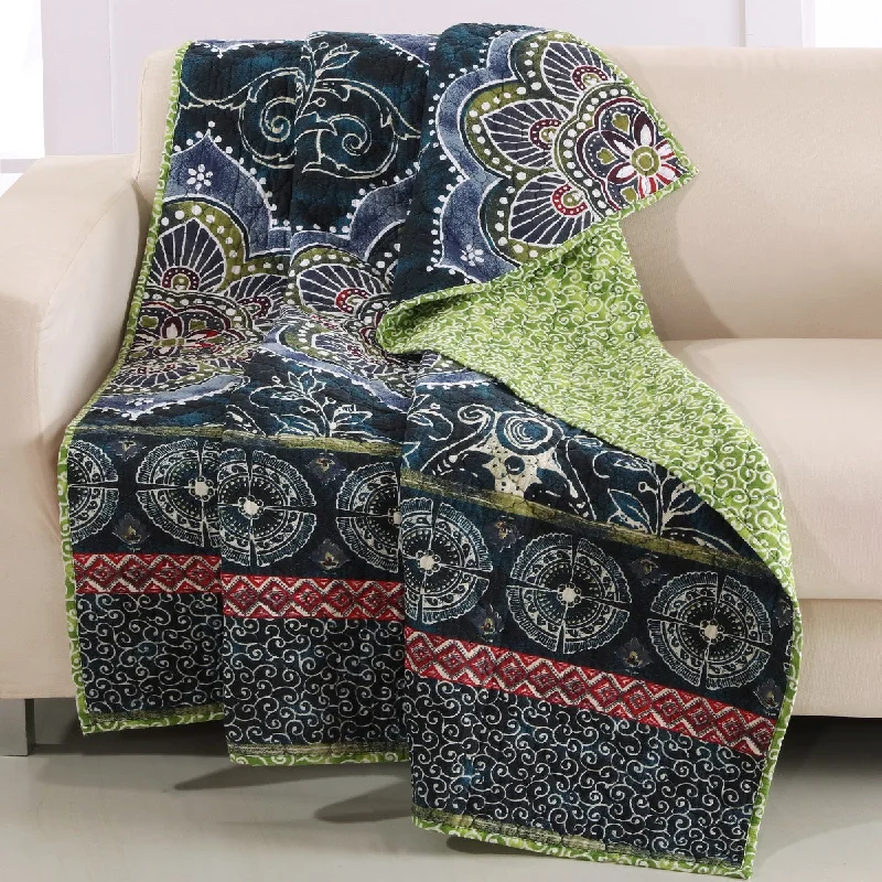 Greenland Home Twyla Midnight Throw, 50x60 Inches