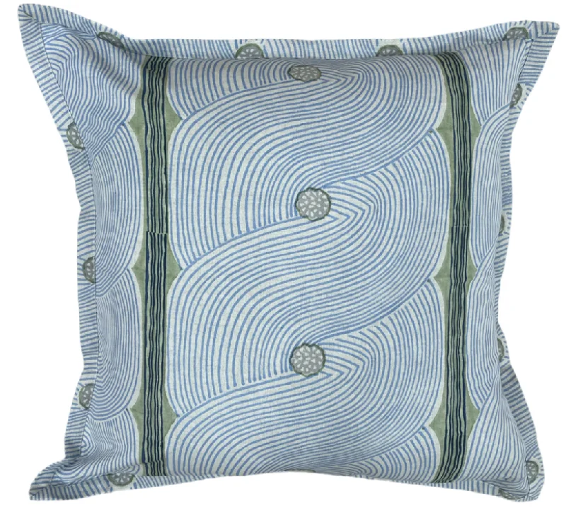 Harper Blue Pillow Cover