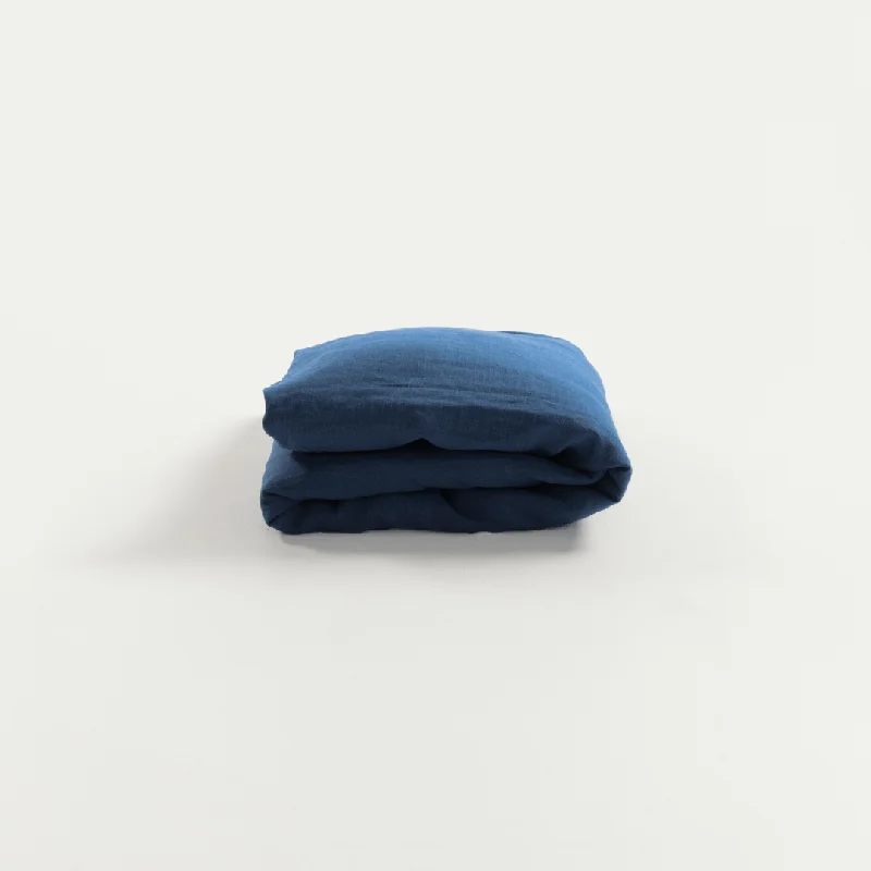 Indigo Linen Duvet Cover