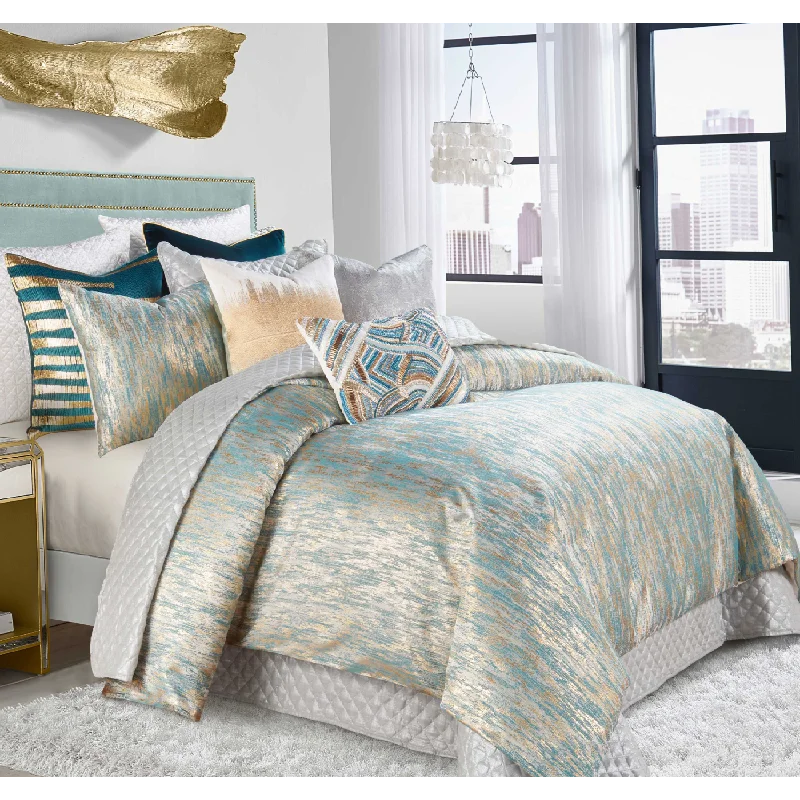 Jade Teal Gold Duvet