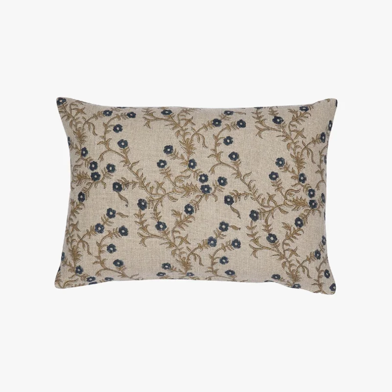 Jaimala Indigo Lumbar Pillow Cover