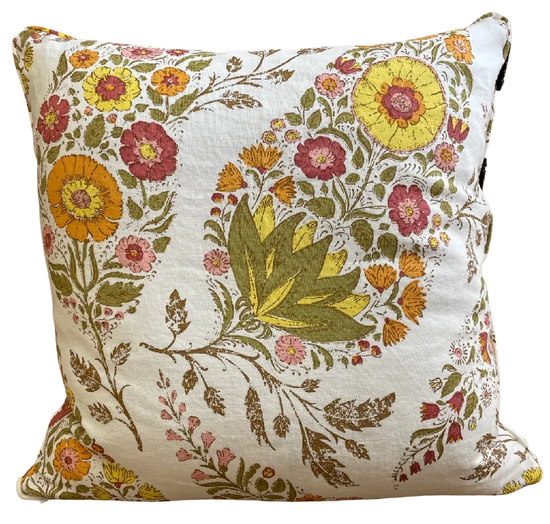 Kashmir Paisley India Pillow Cover