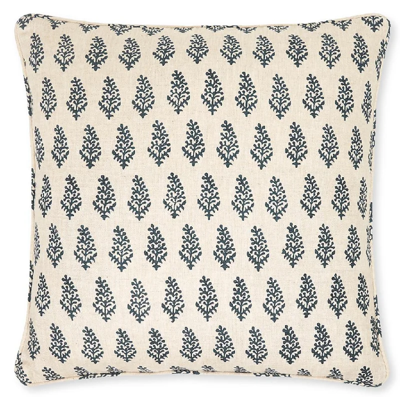 Lucknow Indian Teal Pillow Cover