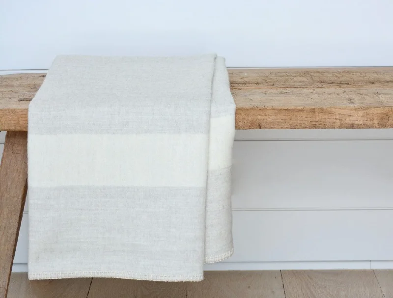 mason throw in natural and ivory