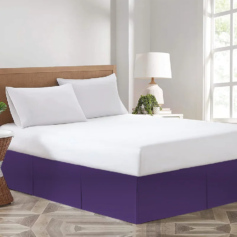 Purple Bed Skirt Solid Comfy Sateen