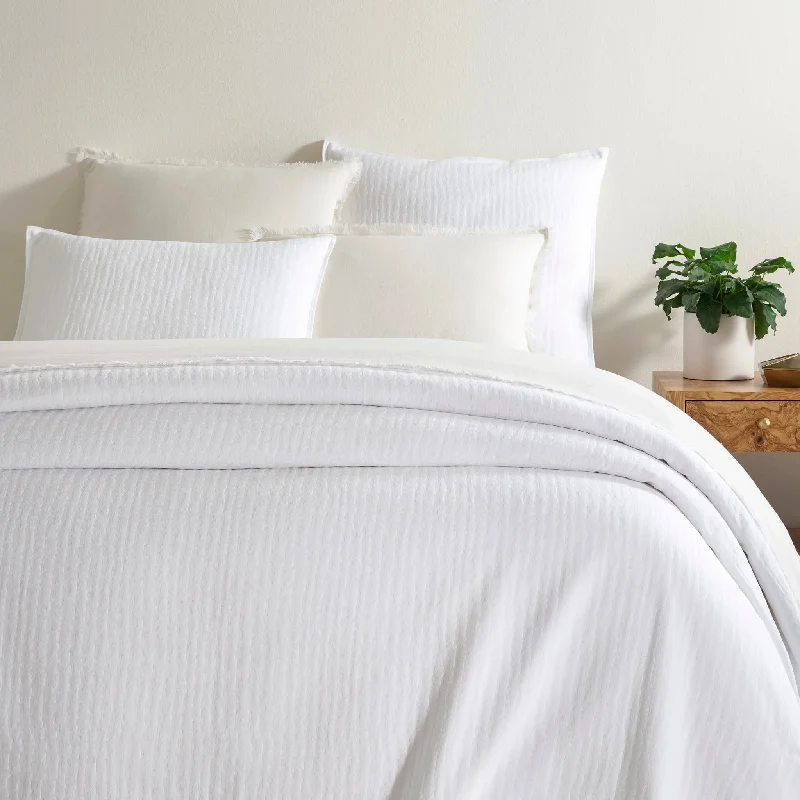 Shepherd White Matelasse Coverlet