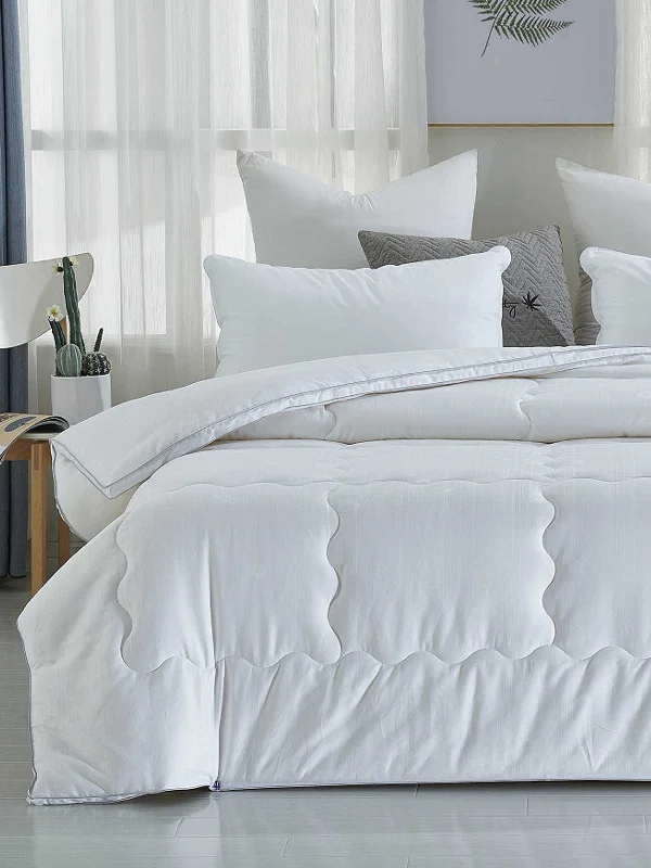 Solid White Soybean Fiber Winter Duvet Insert