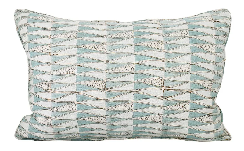 Tangier Oak Celadon Pillow Cover