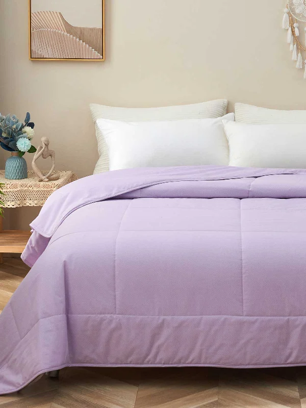 Theta Lilac Purple Pattern Cotton Light Comforter