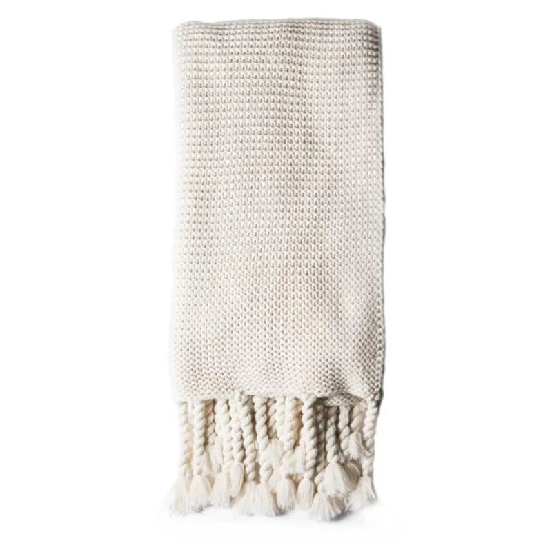 Trestles Oversized Throw by Pom Pom at Home, Antique White