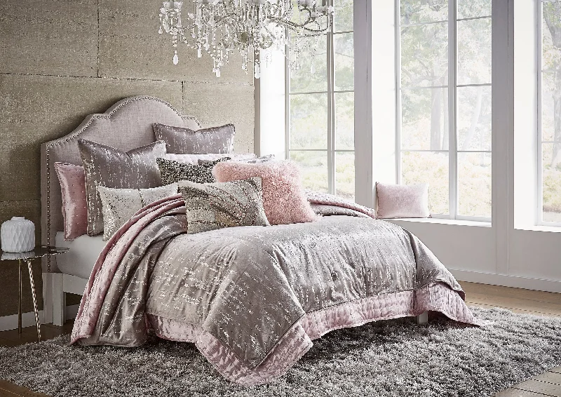 Zilar Grey Velvet Duvet